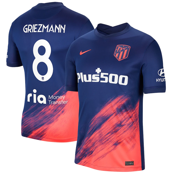 Camiseta Atletico Madrid Griezmann 8 2ª 2021-2022